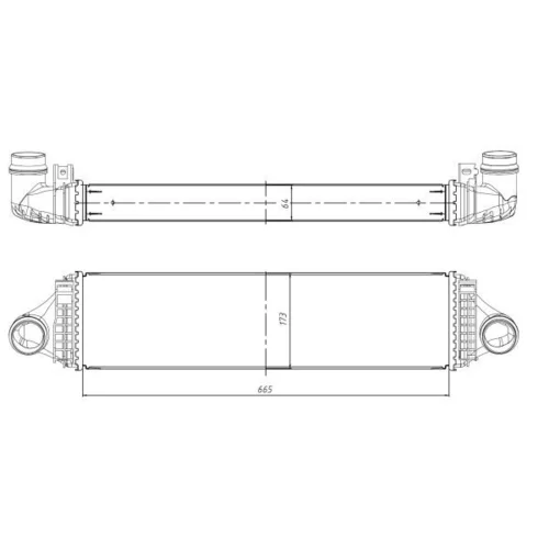 Chladič plniaceho vzduchu 309067 /NRF/ - obr. 4