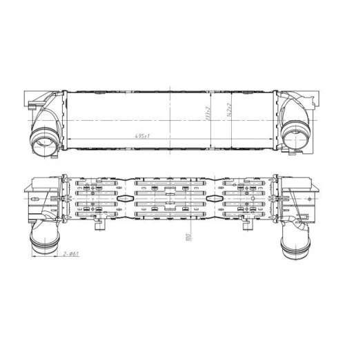 Chladič plniaceho vzduchu NRF 309097