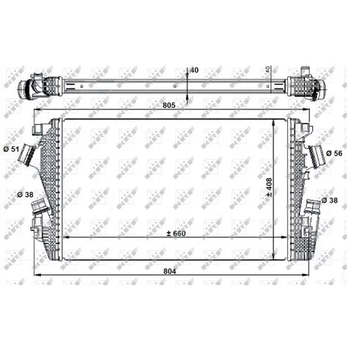 Chladič plniaceho vzduchu NRF 30934 - obr. 4