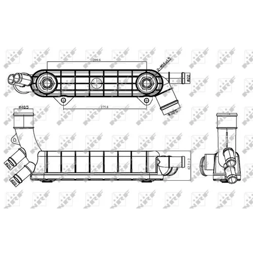 Chladič motorového oleja NRF 31316 - obr. 4