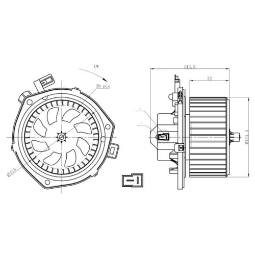 Vnútorný ventilátor NRF 34280 - obr. 4