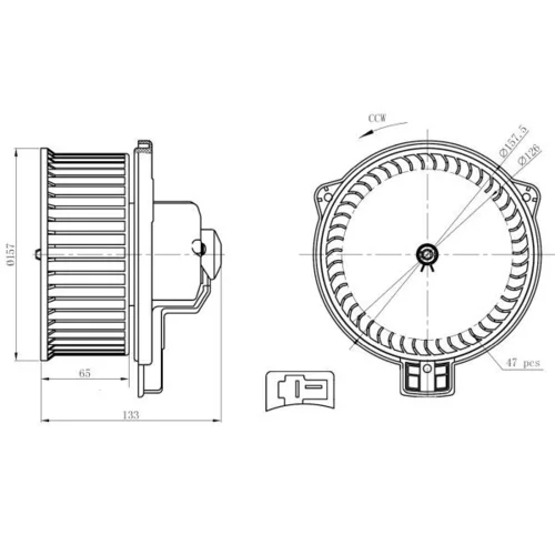 Vnútorný ventilátor NRF 34291