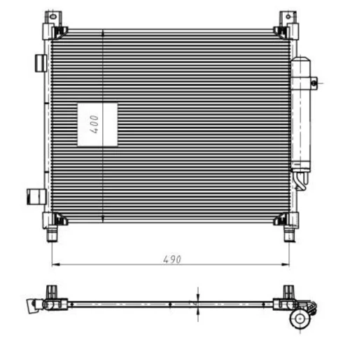 Kondenzátor klimatizácie NRF 350420