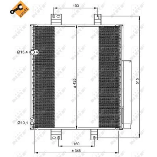 Kondenzátor klimatizácie NRF 35853 - obr. 4