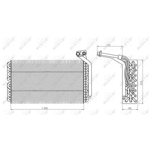 Výparník klimatizácie NRF 36136 - obr. 4
