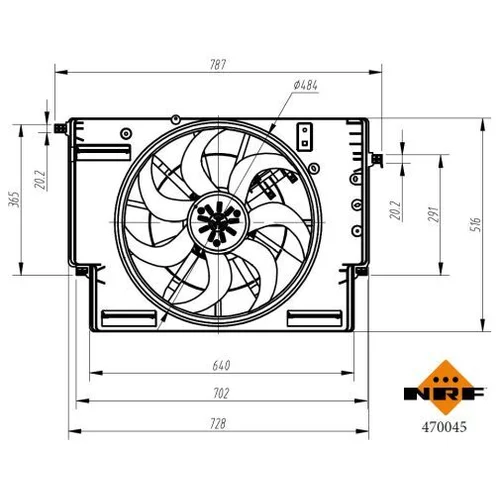 Ventilátor chladenia motora 470045 /NRF/ - obr. 4