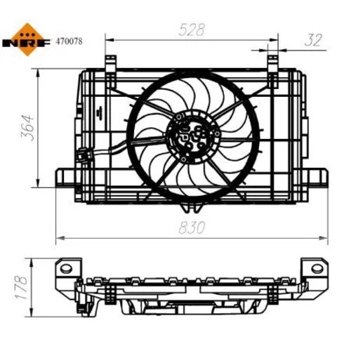 Ventilátor chladenia motora NRF 470078 - obr. 4