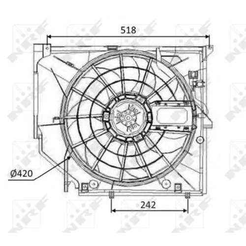 Ventilátor chladenia motora NRF 47026 - obr. 1