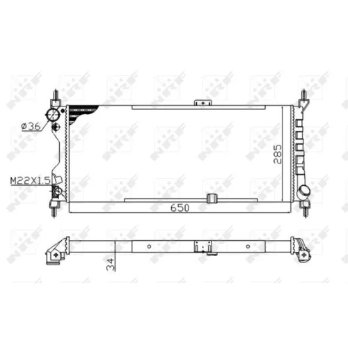 Chladič motora NRF 507522A - obr. 4