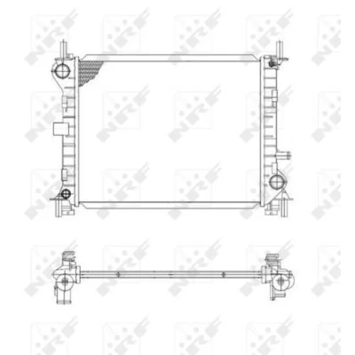 Chladič motora NRF 509614 - obr. 3