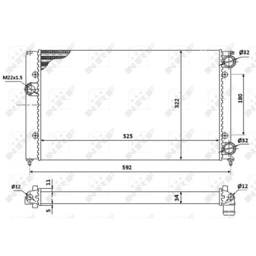 Chladič motora NRF 529501 - obr. 4