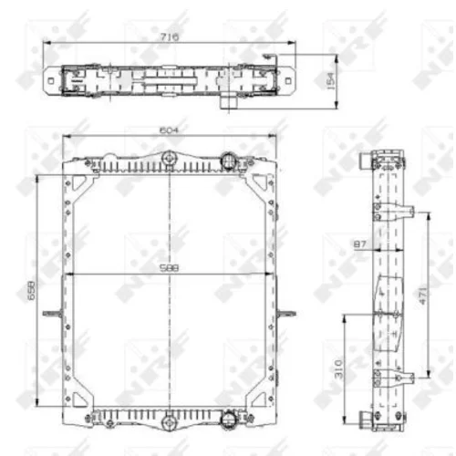 Chladič motora NRF 529744 - obr. 4