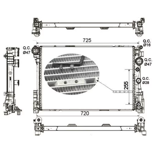 Chladič motora NRF 53141 - obr. 4