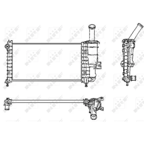 Chladič motora NRF 53230 - obr. 3