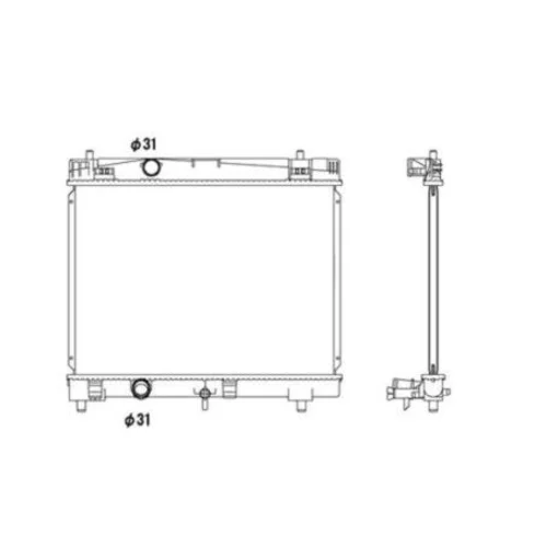 Chladič motora NRF 53533 - obr. 3