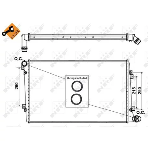 Chladič motora NRF 53813 - obr. 4