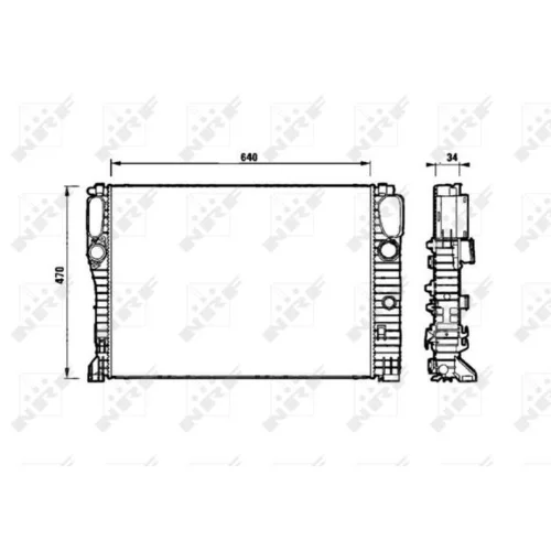 Chladič motora NRF 53829 - obr. 4