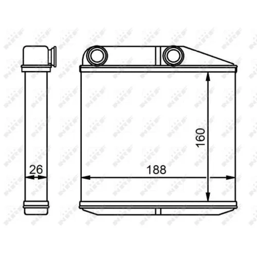 Výmenník tepla vnútorného kúrenia NRF 54213 - obr. 4