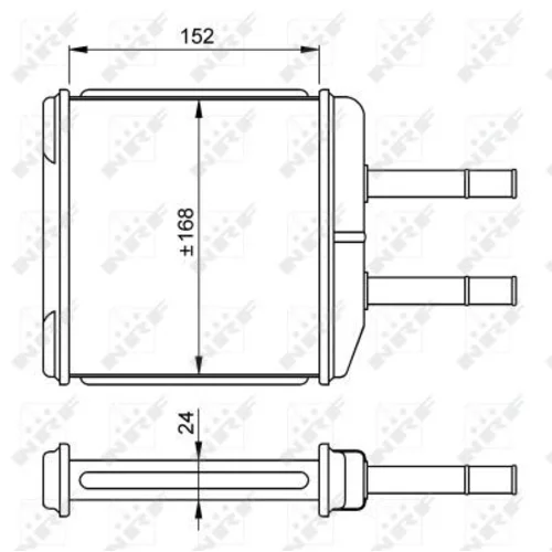 Výmenník tepla vnútorného kúrenia NRF 54260 - obr. 4