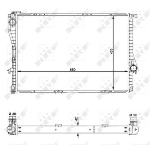 Chladič motora NRF 55322 - obr. 4