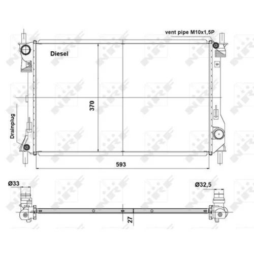 Chladič motora NRF 56040 - obr. 4