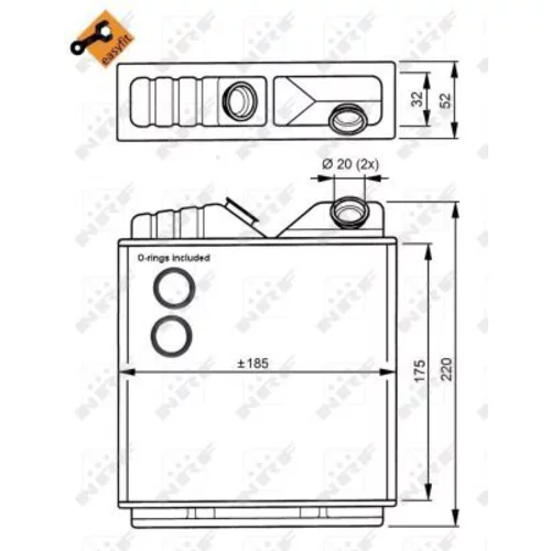 Výmenník tepla vnútorného kúrenia NRF 58146 - obr. 4