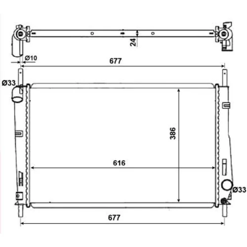 Chladič motora NRF 58272 - obr. 4