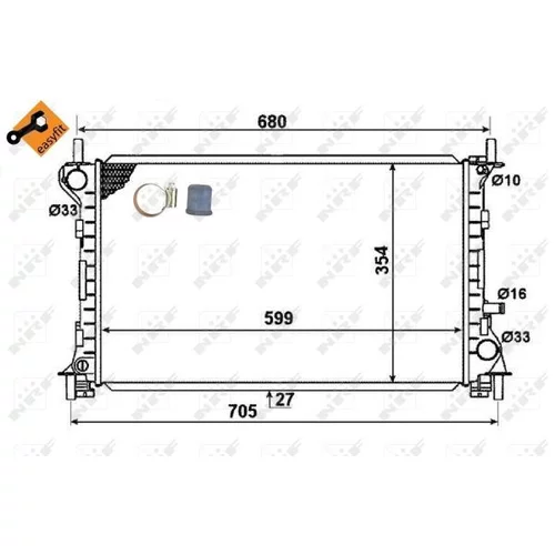 Chladič motora NRF 58375 - obr. 4