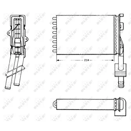 Výmenník tepla vnútorného kúrenia NRF 58620 - obr. 4