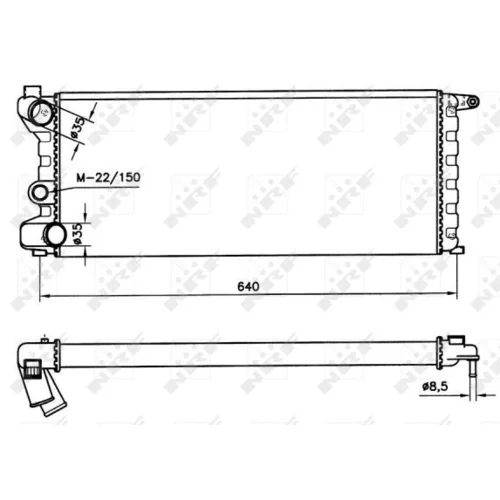 Chladič motora NRF 58742 - obr. 3