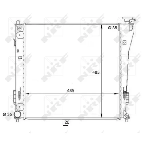 Chladič motora NRF 59086 - obr. 4