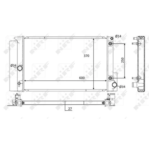 Chladič motora NRF 59115 - obr. 4