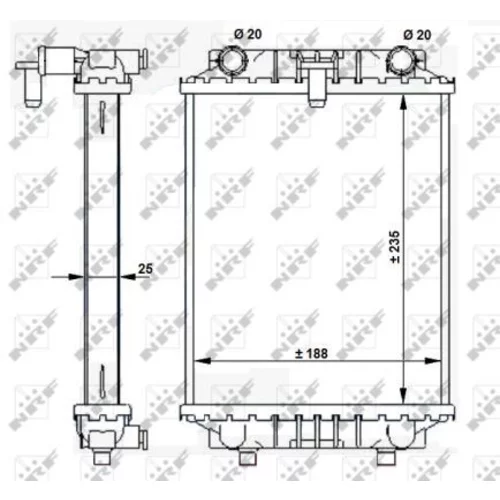 Chladič motora NRF 59183 - obr. 4