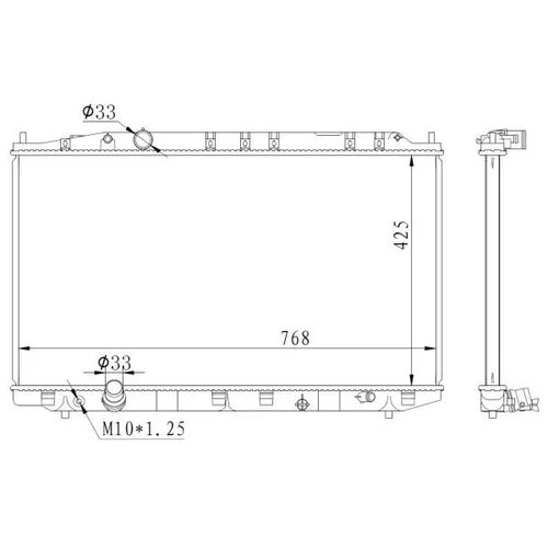 Chladič motora NRF 59225 - obr. 4