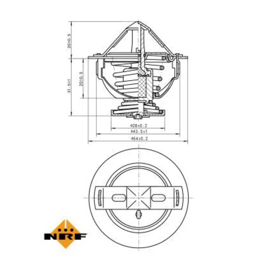 Termostat chladenia 725060 /NRF/ - obr. 4