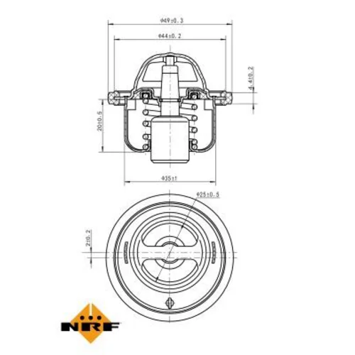 Termostat chladenia NRF 725146 - obr. 4