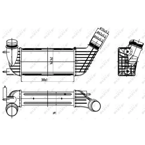 Chladič plniaceho vzduchu NRF 30192 - obr. 4