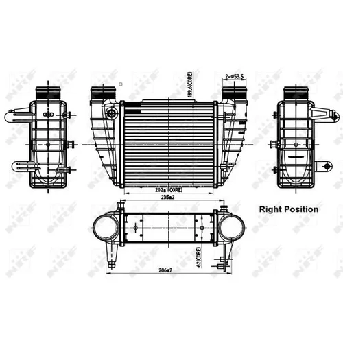 Chladič plniaceho vzduchu 30252 /NRF/ - obr. 4