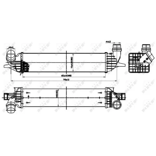 Chladič plniaceho vzduchu NRF 30312 - obr. 4