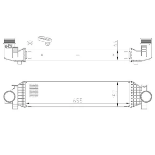 Chladič plniaceho vzduchu NRF 309068