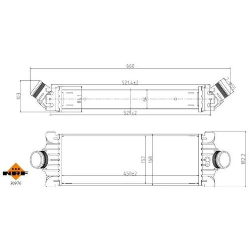 Chladič plniaceho vzduchu NRF 30976 - obr. 4