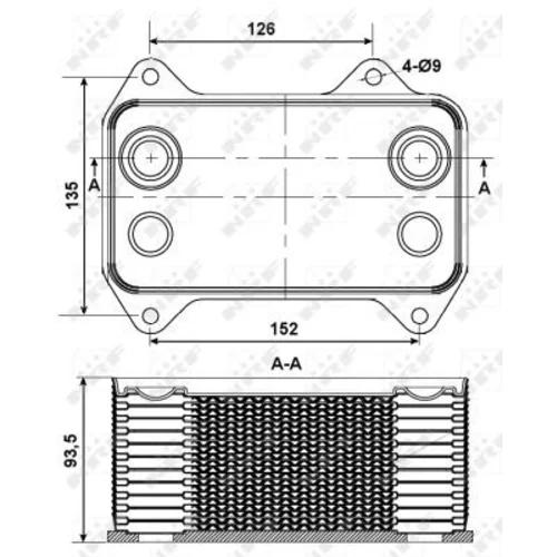 Chladič motorového oleja NRF 31195 - obr. 4