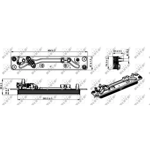 Chladič oleja automatickej prevodovky NRF 31285 - obr. 1