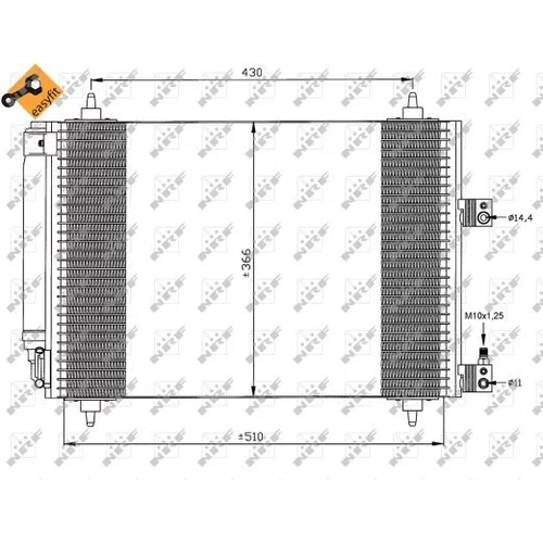 Kondenzátor klimatizácie NRF 35443 - obr. 4