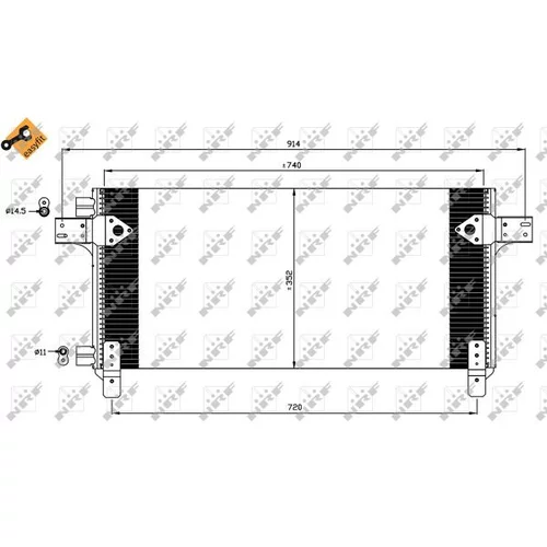 Kondenzátor klimatizácie NRF 35620 - obr. 4