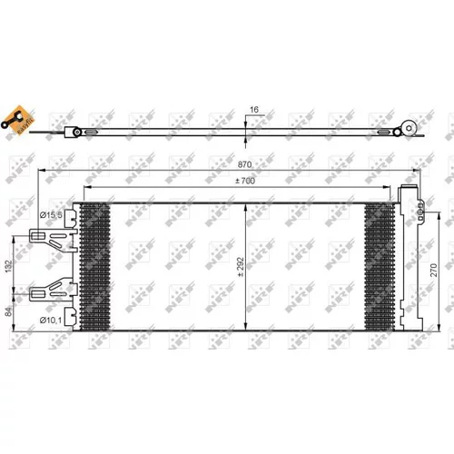 Kondenzátor klimatizácie NRF 35894 - obr. 4