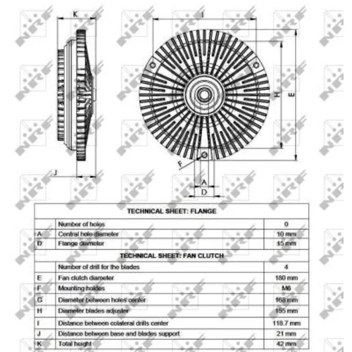 Spojka ventilátora chladenia NRF 49537 - obr. 4