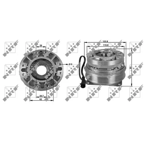 Spojka ventilátora chladenia NRF 49702 - obr. 4