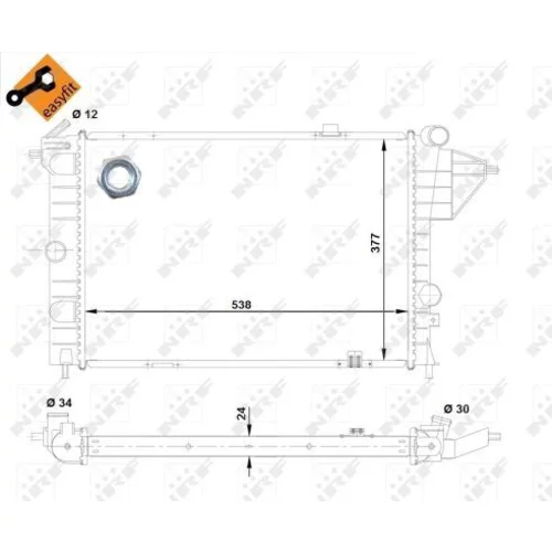 Chladič motora NRF 503508 - obr. 4