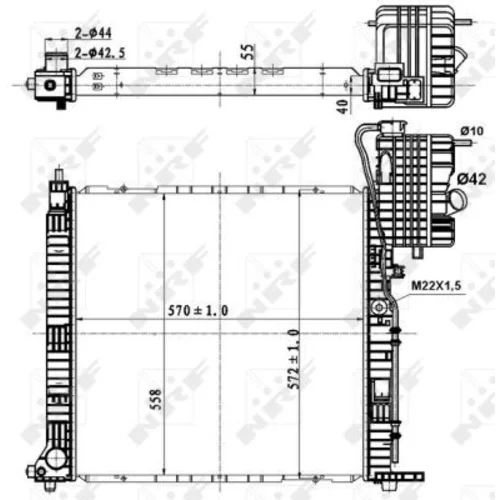 Chladič motora NRF 50583 - obr. 4